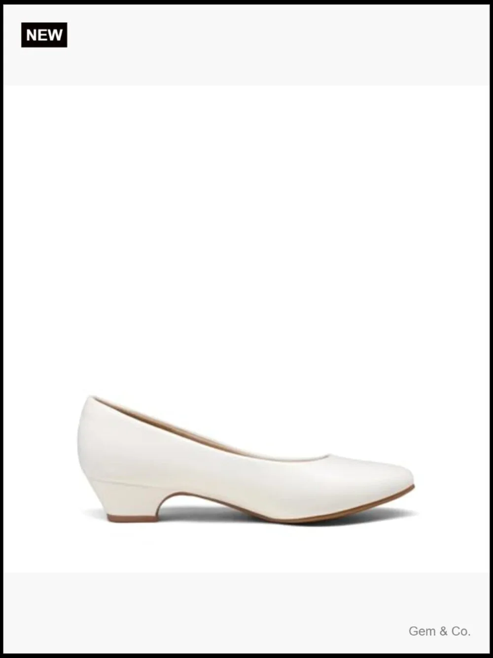 Low Chunky Heel Pump Shoes - Comfortable Slip On Block Heels